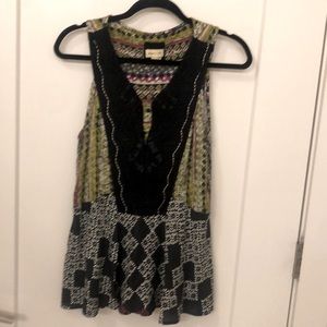 Patterned Anthropologie top